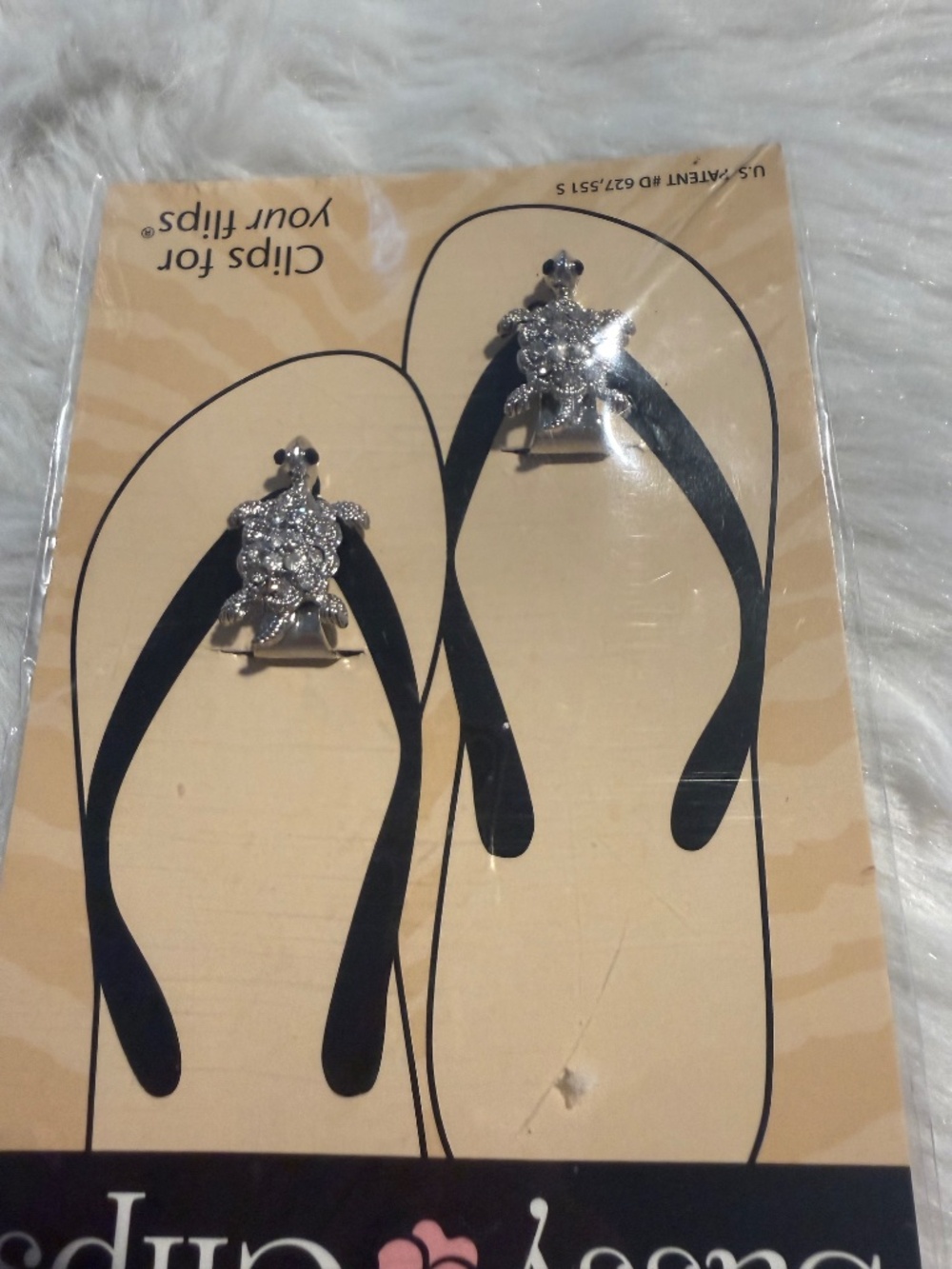 Sassy Clips for Flip Flops, Turtle Theme, NWT - Picture 2 of 5